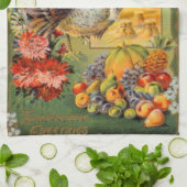 Linge De Cuisine turquie vintage de Thanksgiving  (Plié)