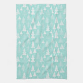 Linge De Cuisine Turquoise Arbre de Noël Motif n° 6 ID1009 (Vertical)