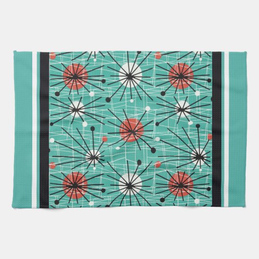 Linge De Cuisine Turquoise atomique (Horizontal)