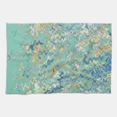 Linge De Cuisine Turquoise bleu turquoise vert chic Motif unique (Horizontal)