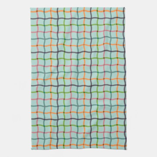 Linge De Cuisine Turquoise coloré (Vertical)