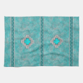 Linge De Cuisine Turquoise du sud-ouest (Horizontal)