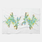 Linge De Cuisine Turquoise éclaboussure de libellule (Horizontal)