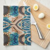 Linge De Cuisine Turquoise Gold Sun Southwestern Art (Quart Plié)