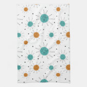 Linge De Cuisine Turquoise Orange Franciscan Starburst milieu du si (Vertical)