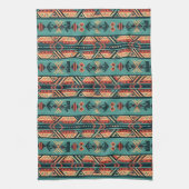 Linge De Cuisine Turquoise Tribale du Sud-Ouest (Vertical)