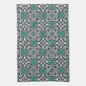 Linge De Cuisine Turquoise Vert Turquoise Bleu Hip Bohemian Bali Ar (Vertical)