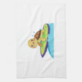 Linge De Cuisine Turtle on surfboard (Vertical)