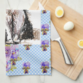 Linge De Cuisine Tuxedo Chat Cute Dessin Black White Chats (Quart Plié)