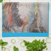 Linge De Cuisine Tuxedo Chat Love You Womans Nom Art Tea Towne (Plié)