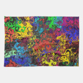 Linge De Cuisine Twirlers colorés Abstraits / (Horizontal)