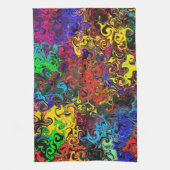 Linge De Cuisine Twirlers colorés Abstraits / (Vertical)