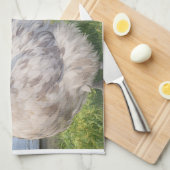 Linge De Cuisine Two Anime Chickens Farmhouse Kitchen Towel (Quart Plié)