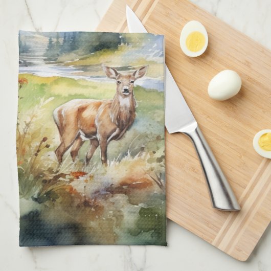 Linge De Cuisine Two Deer (Quart Plié)