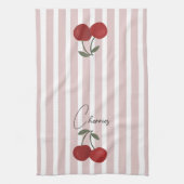 Linge De Cuisine Two Red Cherries Illustration | Cute Fruit Art  (Vertical)