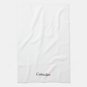 Linge De Cuisine Typographie canadienne avec feuille d'érable rouge (Vertical)