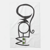 Linge De Cuisine Typographie de chat Miaou (Vertical)