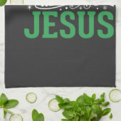 Linge De Cuisine Typographie de Noël, tout est question de Jésus (Plié)