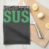 Linge De Cuisine Typographie de Noël, tout est question de Jésus (Quart Plié)