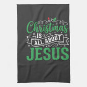 Linge De Cuisine Typographie de Noël, tout est question de Jésus (Vertical)