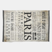 Linge De Cuisine Typographie de Paris - style de souterrain (Horizontal)