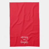 Linge De Cuisine Typographie Merry Et Bright (Vertical)