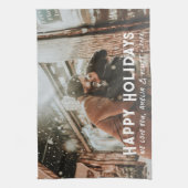 Linge De Cuisine Typographie moderne Pleine photo Noël (Vertical)