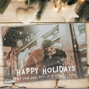 Linge De Cuisine Typographie moderne Pleine photo Noël