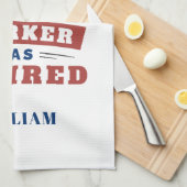 Linge De Cuisine Typographie personnalisée des employés de bureau d (Quart Plié)