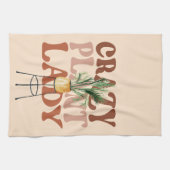 Linge De Cuisine Typographie Plante rétro Plante Lady (Horizontal)