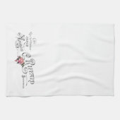 Linge De Cuisine Typographie Vintage gravée (Horizontal)