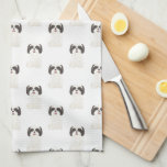 Linge De Cuisine Tzu Shih noir et blanc<br><div class="desc">Cette illustration d'aquarelle Shih Tzu, en noir et blanc et magnifiquement détaillée, est placée dans des rangées joyeuses qui s'affichent suffisamment pour des pièces indépendantes ou peuvent servir de neutre ! Pour les cadeaux les plus sucrés, ajoutez plus d'objets correspondants de la collection! Pour voir plus de travail et pour...</div>