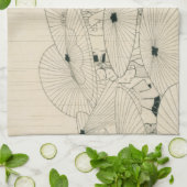 Linge De Cuisine Ukiyoe moderne par Komura Settai (Plié)