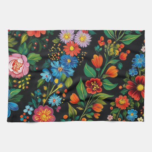 Linge De Cuisine Ukrainian folk art. Kitchen Towels (Horizontal)