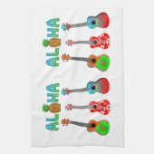 Linge De Cuisine Ukulélé hawaïenne Aloha Hawaï (Vertical)