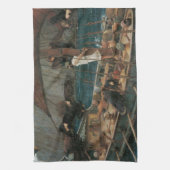 Linge De Cuisine Ulysse et les sirènes par John William Waterhouse (Vertical)