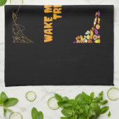 Linge De Cuisine Un animal endormi prêt pour les friandises d'Hallo (Plié)