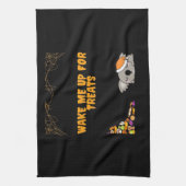 Linge De Cuisine Un animal endormi prêt pour les friandises d'Hallo (Vertical)