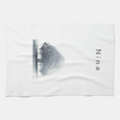 Linge De Cuisine Un arbre dans le brouillard (Horizontal)