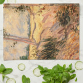 Linge De Cuisine Un arbre dans un champ pendant la journée ensoleil (Plié)