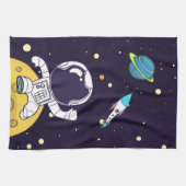 Linge De Cuisine Un astronaute spatial explore l'espace extra-atmos (Horizontal)