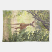 Linge De Cuisine Un cerf solitaire (Horizontal)