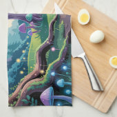 Linge De Cuisine Un champignon violet (Quart Plié)