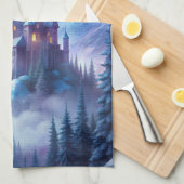 Linge De Cuisine Un château en hiver (Quart Plié)