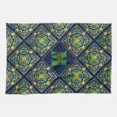 Linge De Cuisine 💛 💚 💙 Un Chef-D'Oeuvre Azulejo Unique (Horizontal)