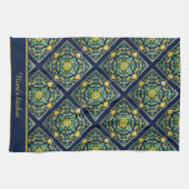 Linge De Cuisine 💛 💚 💙 Un Chef-D'Oeuvre Azulejo Unique (Horizontal)