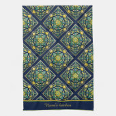 Linge De Cuisine 💛 💚 💙 Un Chef-D'Oeuvre Azulejo Unique (Vertical)