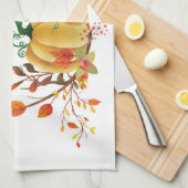 Linge De Cuisine Un citrouille de grâce design (Quart Plié)