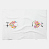 Linge De Cuisine Un coeur adoré YiaYia (Horizontal)