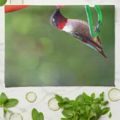 Linge De Cuisine Un colibri à gorge rubis (Plié)